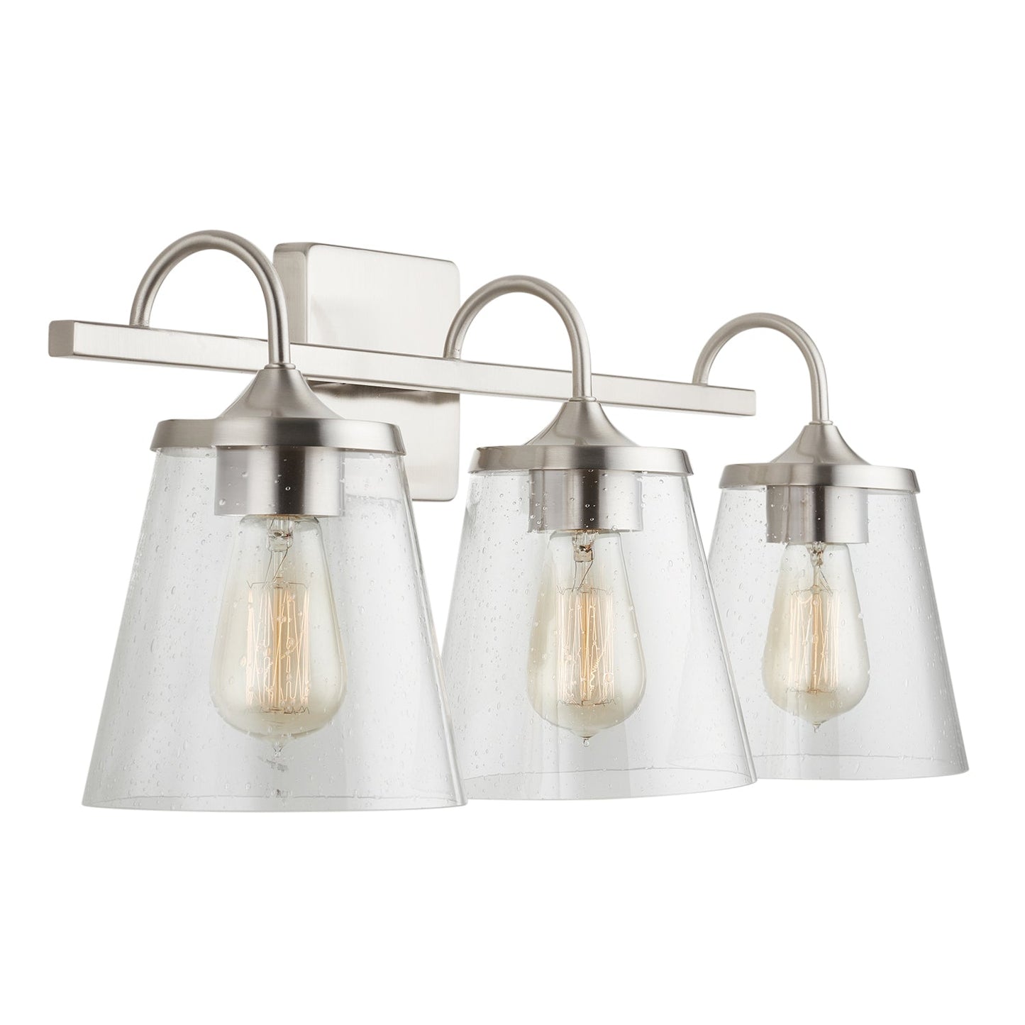 Jayne 3-Light Vanity In Brushed Nickel
