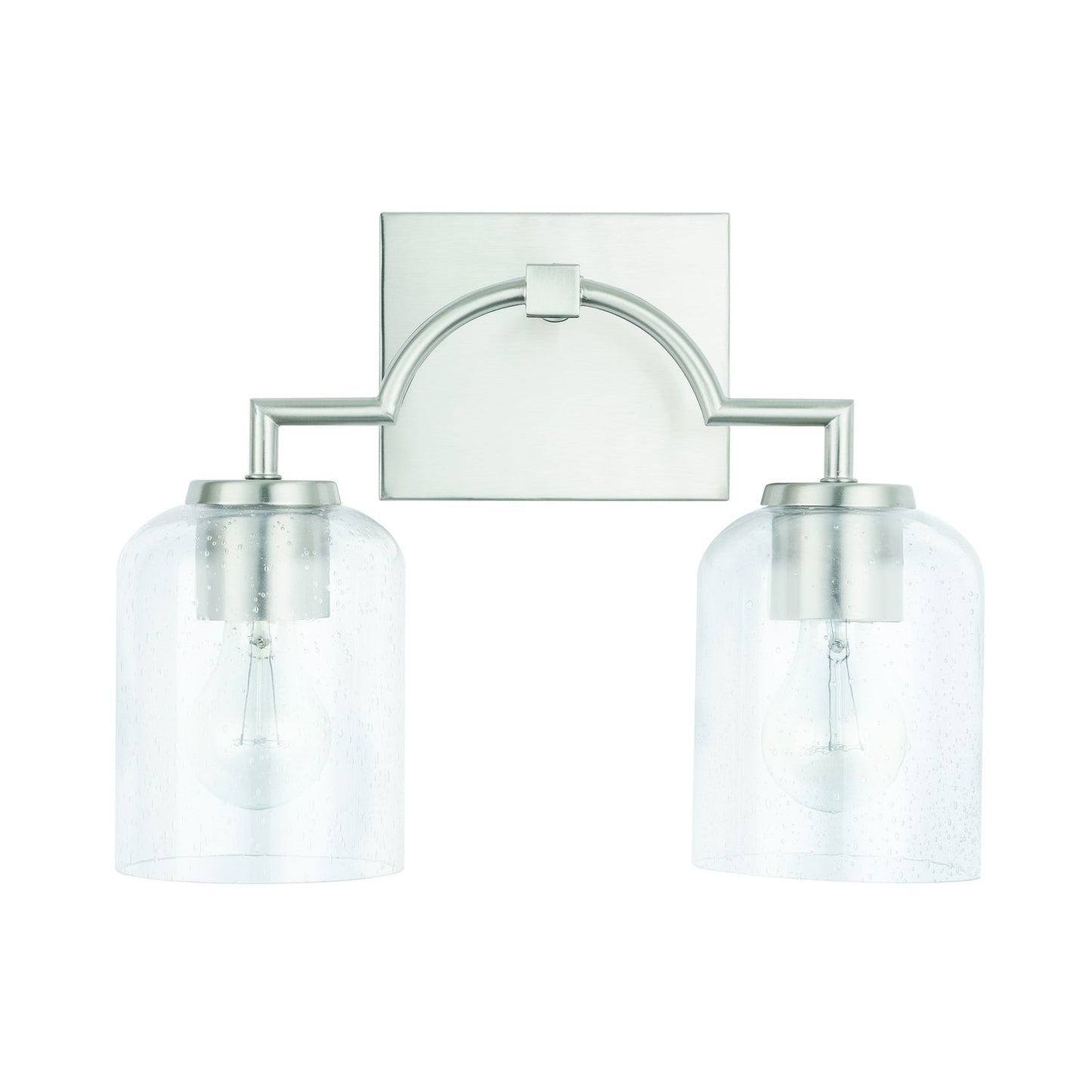 Carter 2-Light Vanity In Brushed Nickel