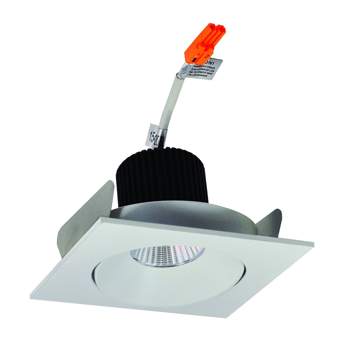 Iolite 4" Square Recessed Trim 2700K In White