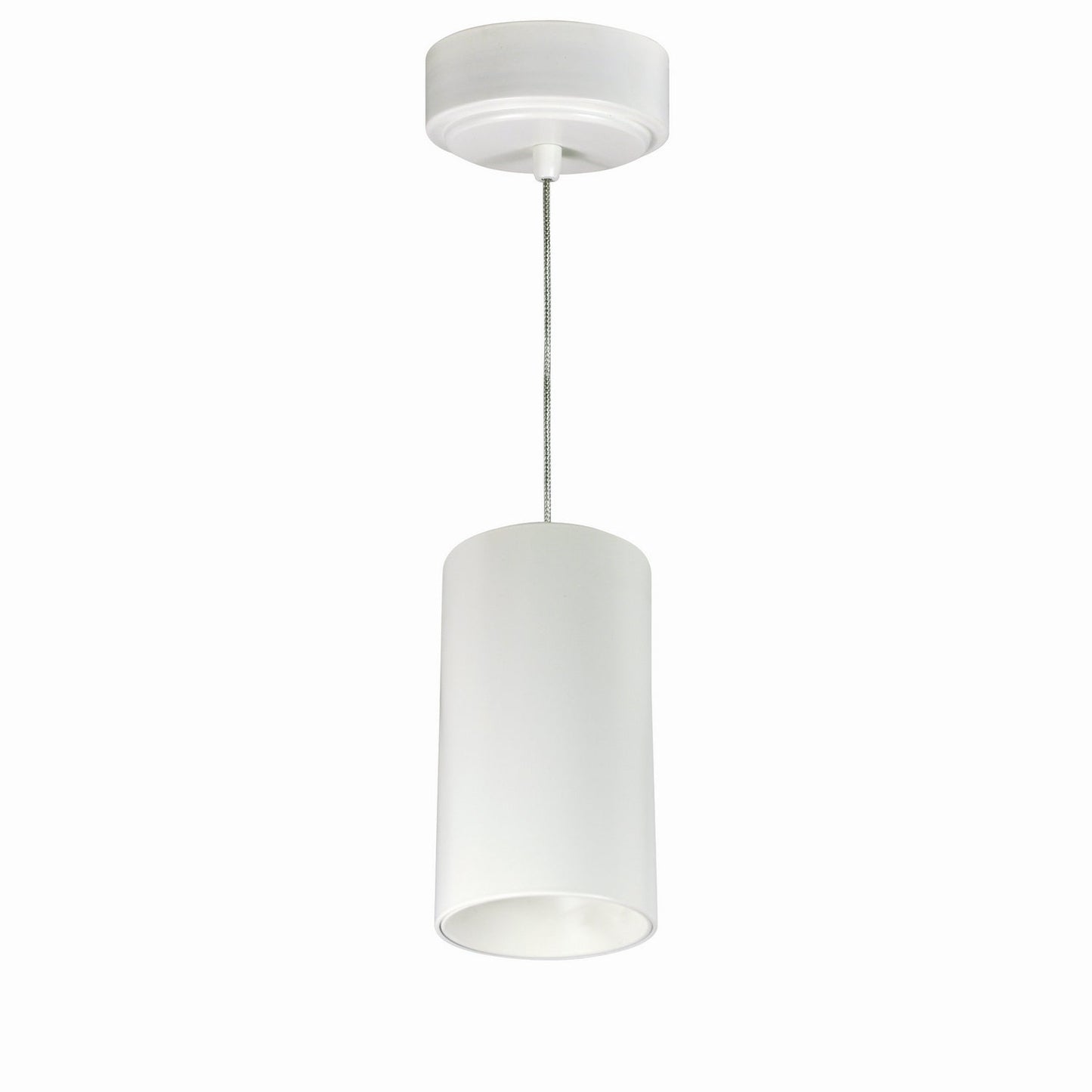 25W 3" Ilene Cylinder LED Mini Pendant In White