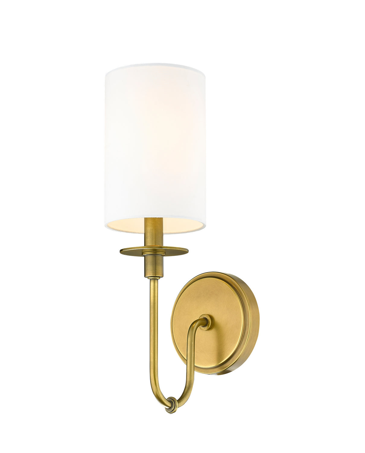 Z-LIte Ella 1-Light Wall Sconce In Rubbed Brass