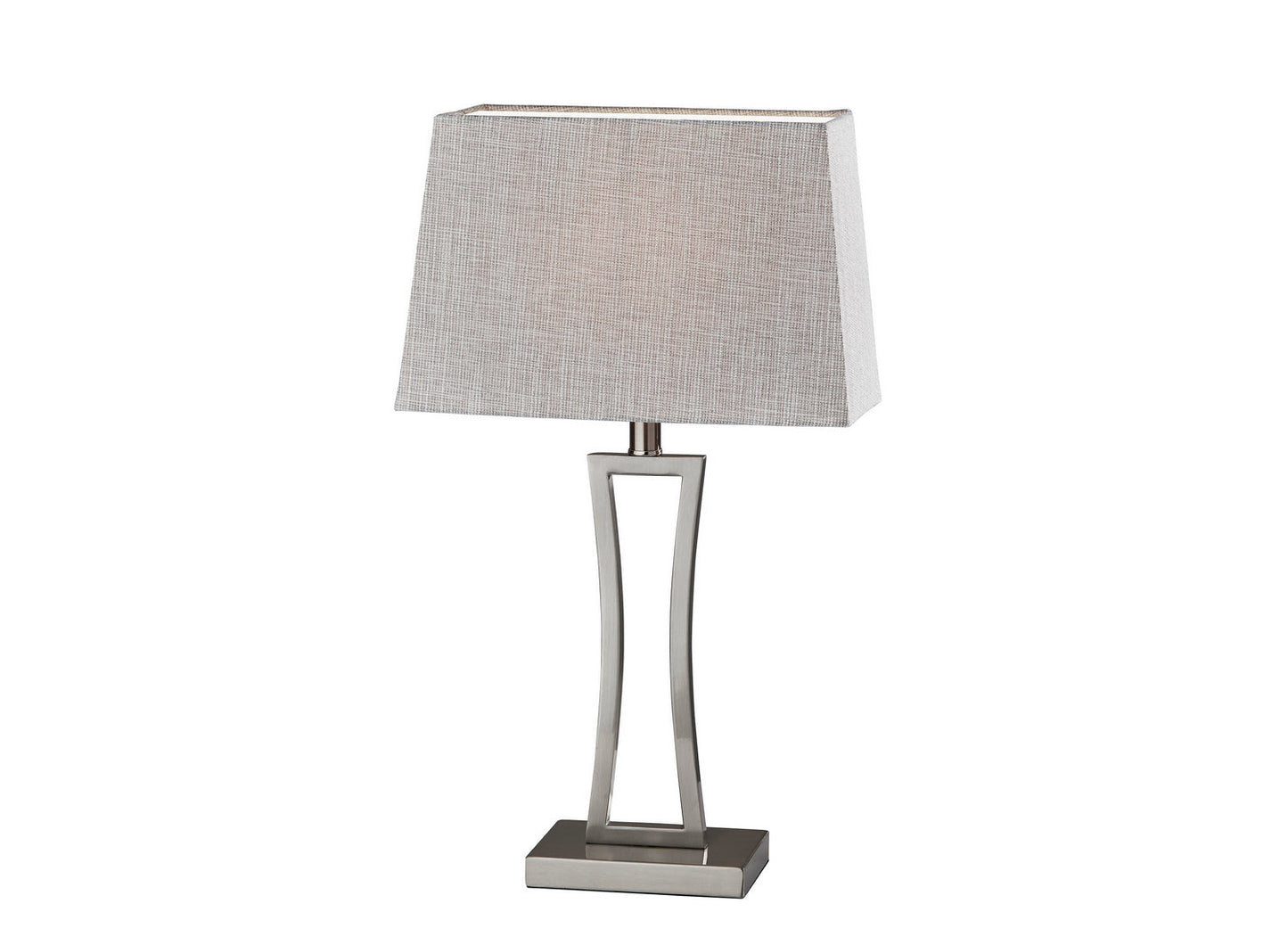 Camila Table Lamp (Set Of 2) In Brushed Steel