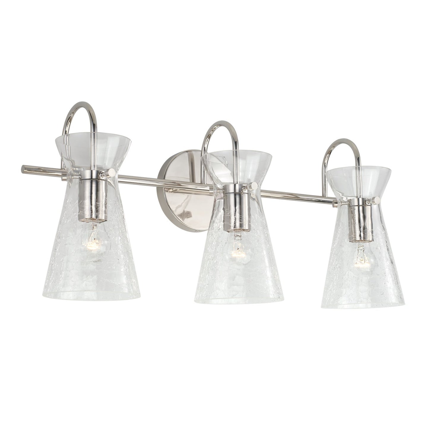 Mila 3-Light Vanity In Polished Nickel