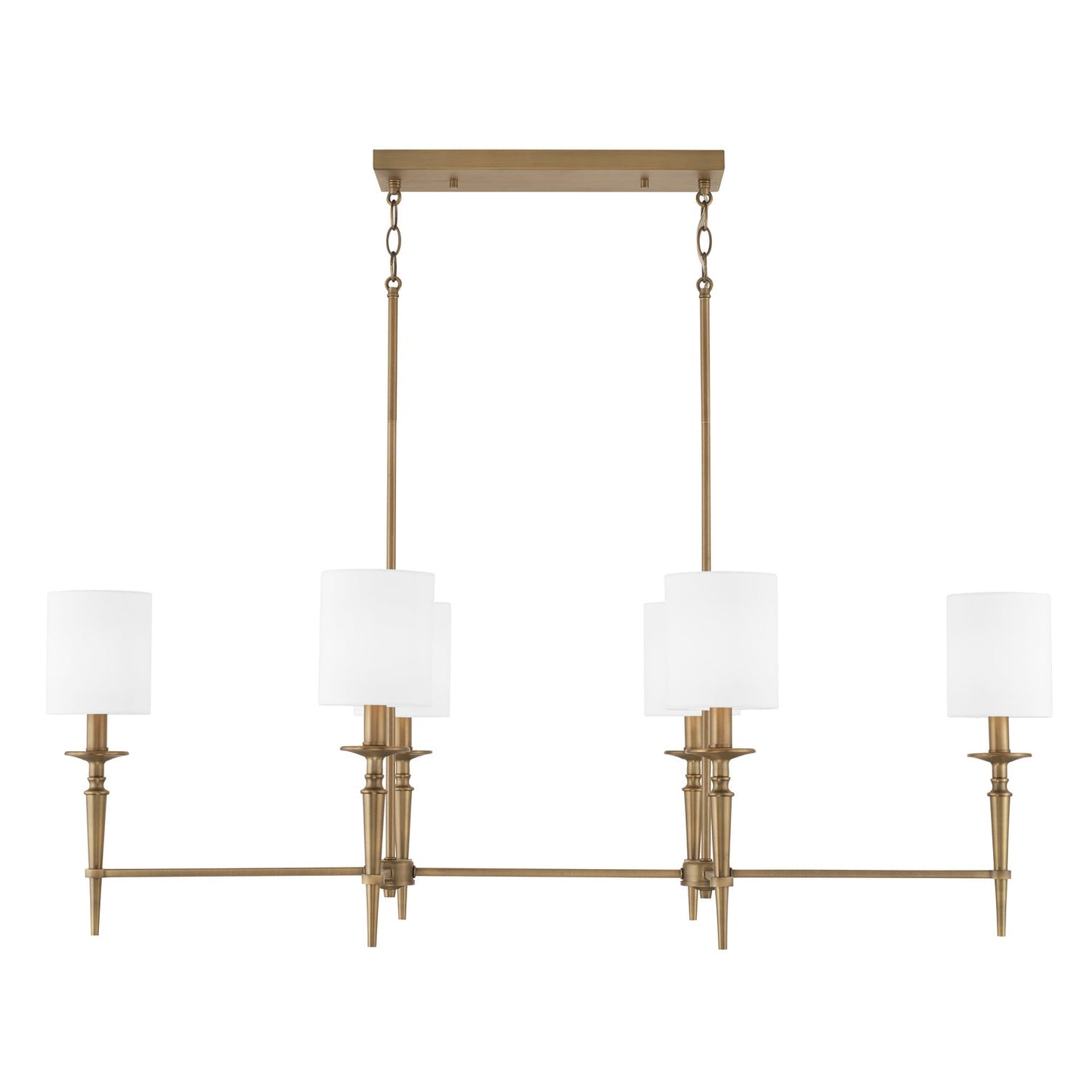 Abbie 6-Light Island Pendant In Aged Brass