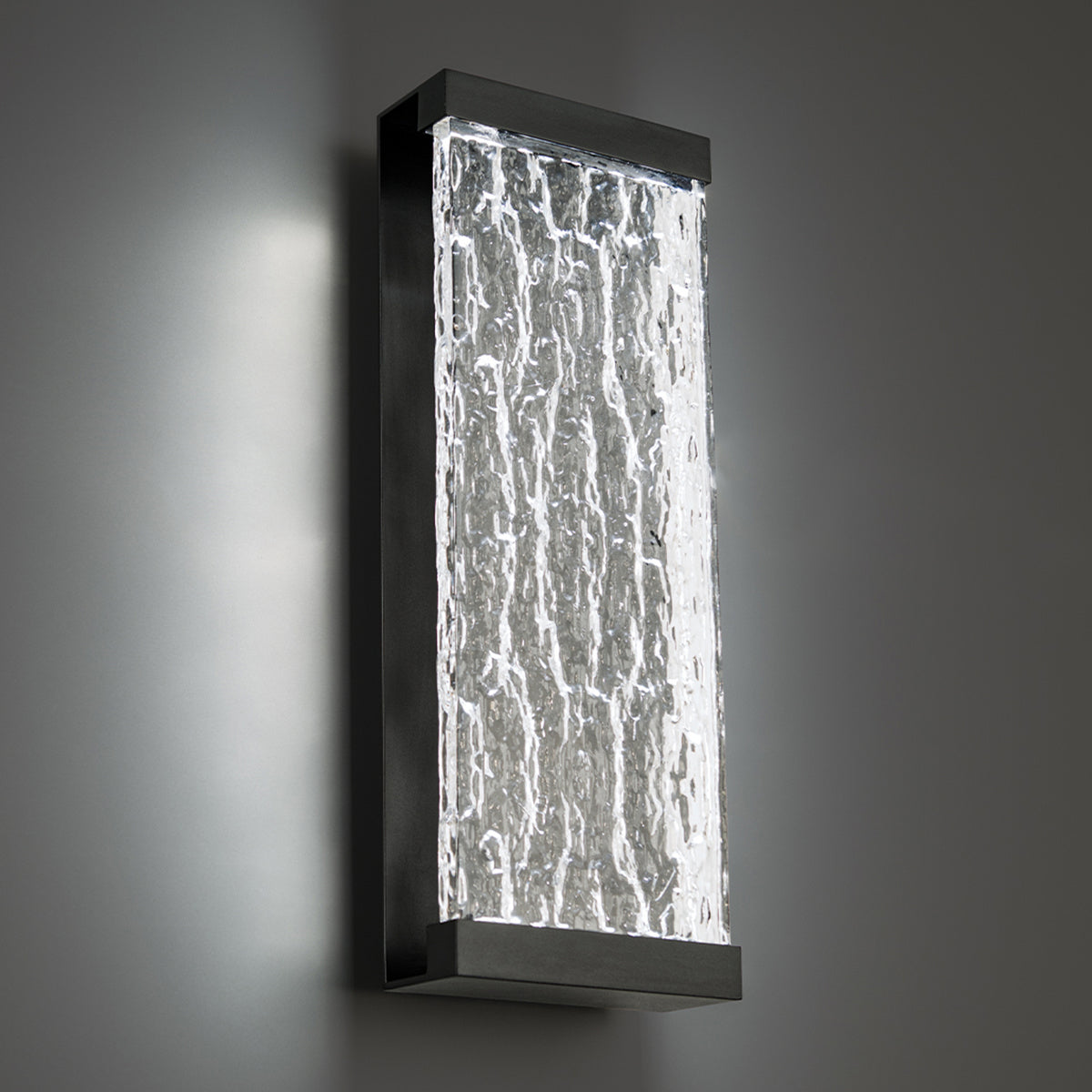 Fusion LED Outdoor Wall Light In Black