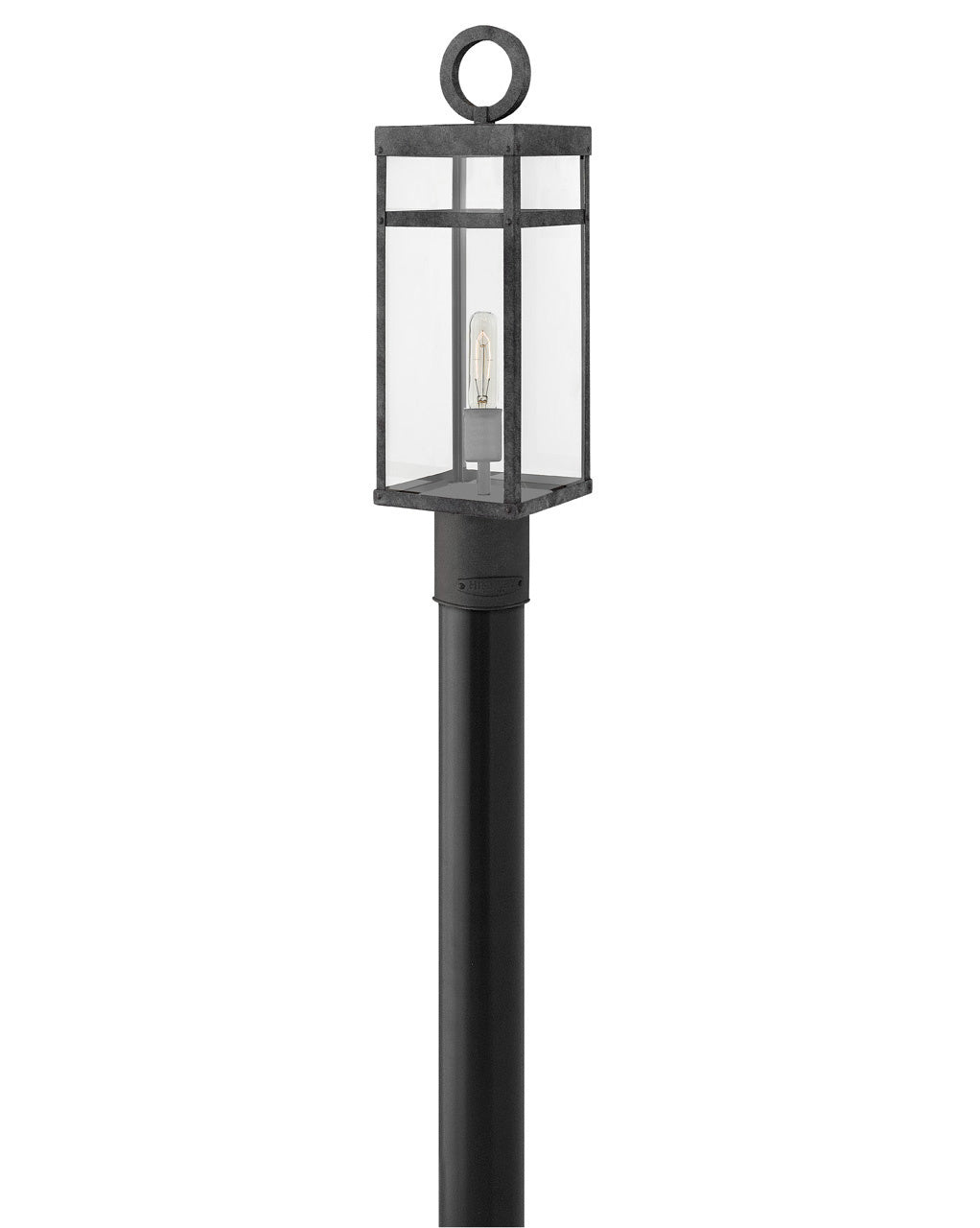 Porter LED Post Top Or Pier Mount In Aged Zinc