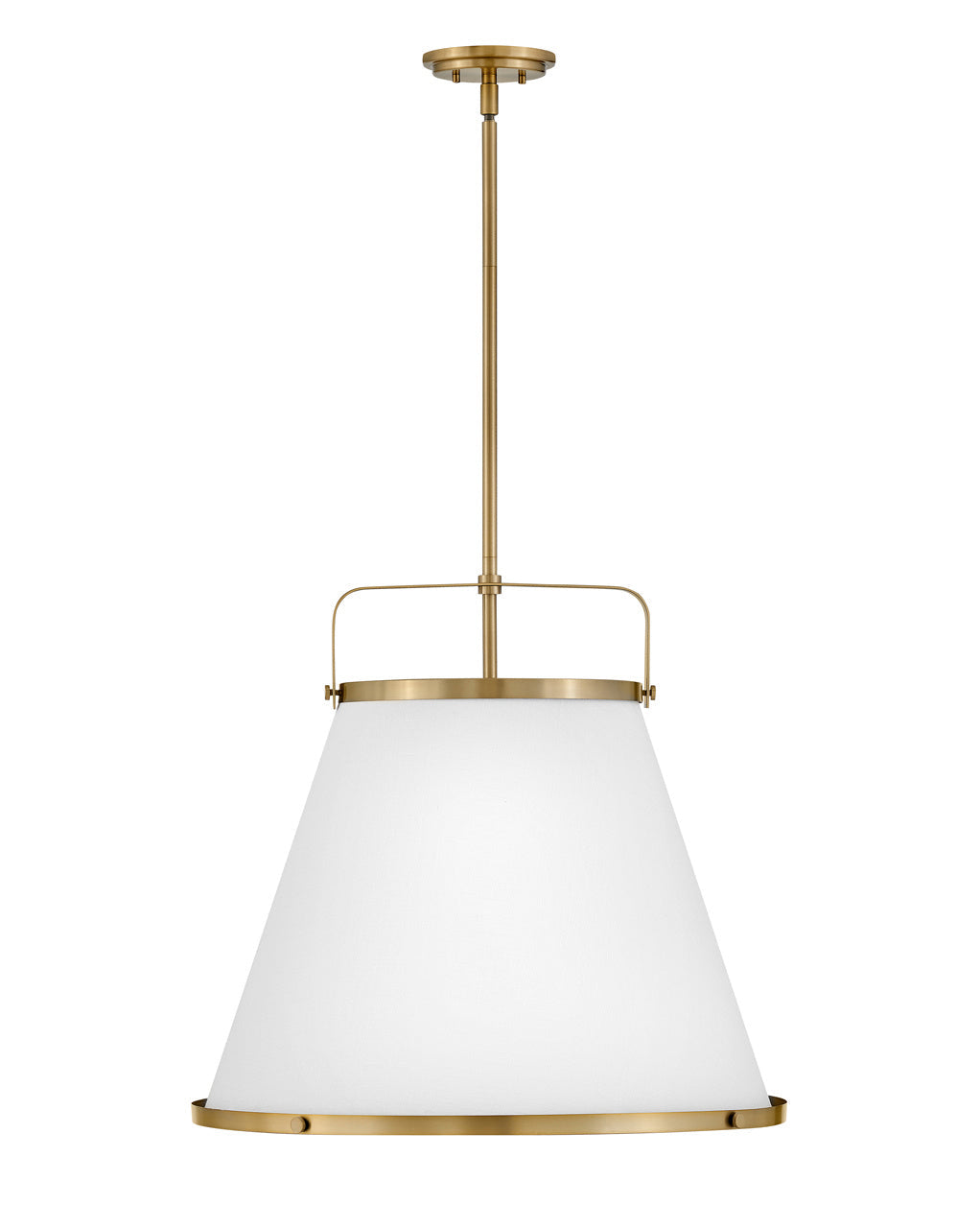 Lexi Three Light Pendant In Lacquered Brass