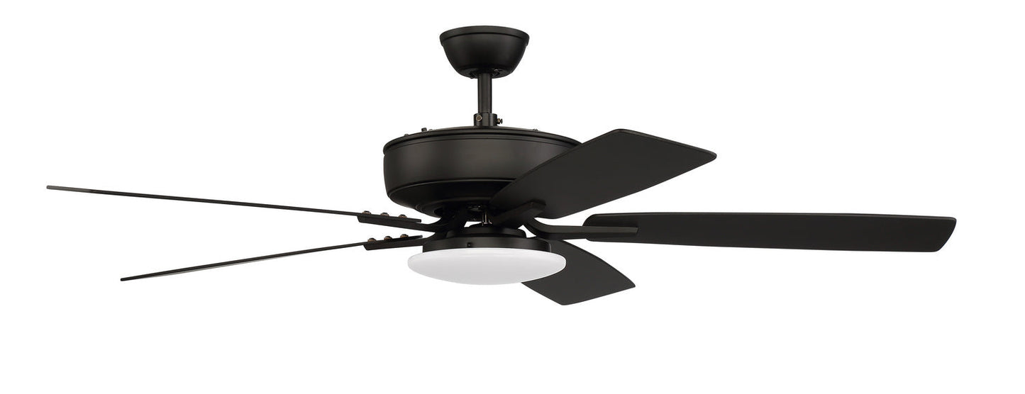 Pro Plus 112 Slim Light Kit 52" Ceiling Fan In Flat Black