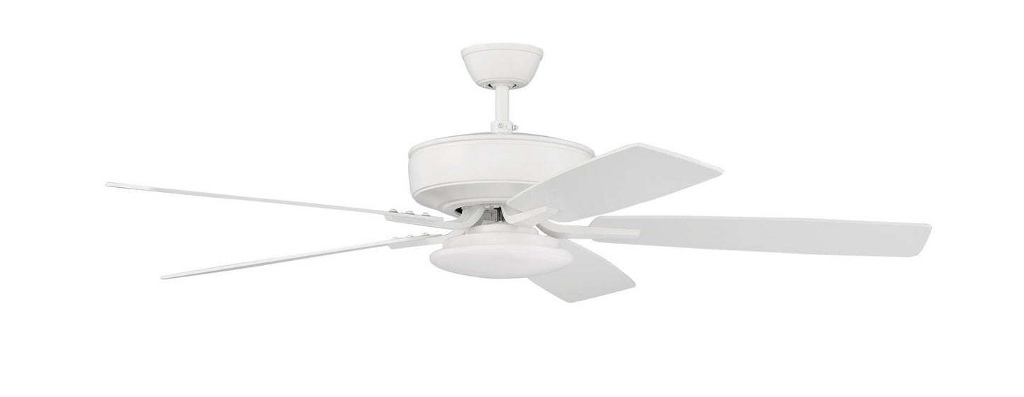 Pro Plus 112 Slim Light Kit 52" Ceiling Fan In White