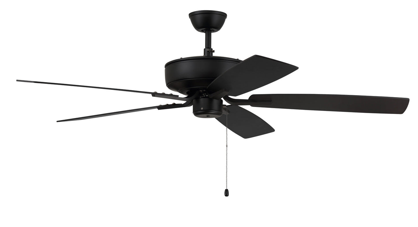 Pro Plus 52" Ceiling Fan In Flat Black