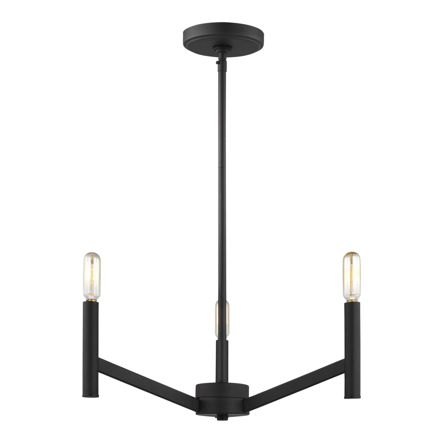 Vector 3-Light Chandelier In Midnight Black