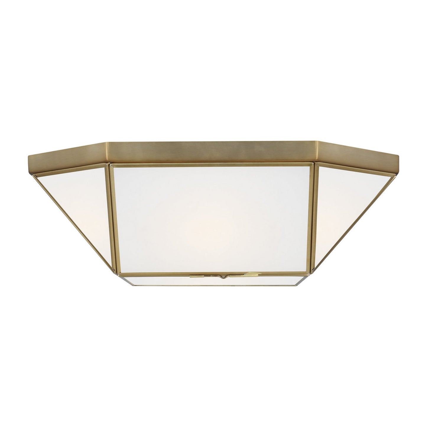 Morrison 2-Light Flush Mount In Satin Brass