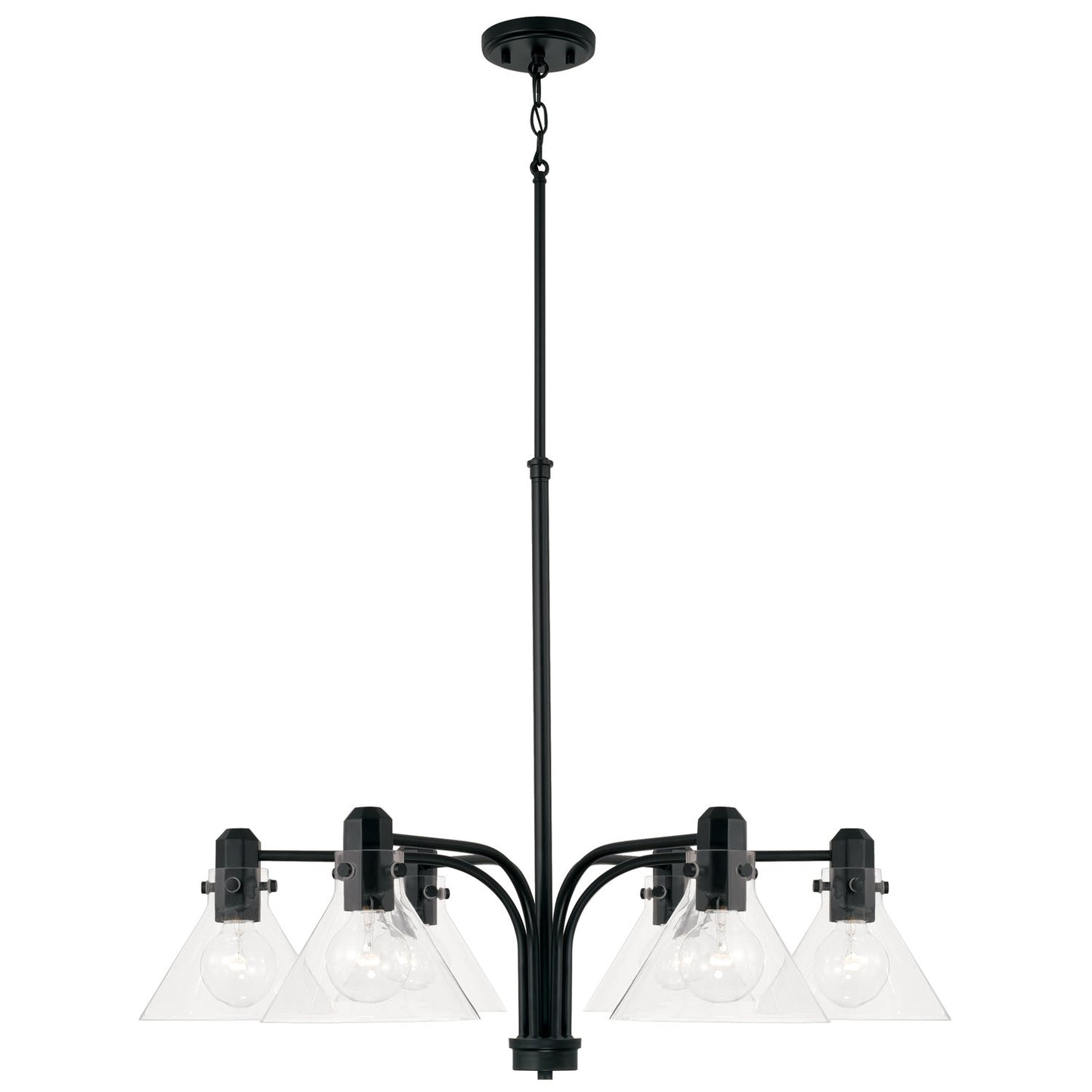 Greer 6-Light Chandelier In Matte Black