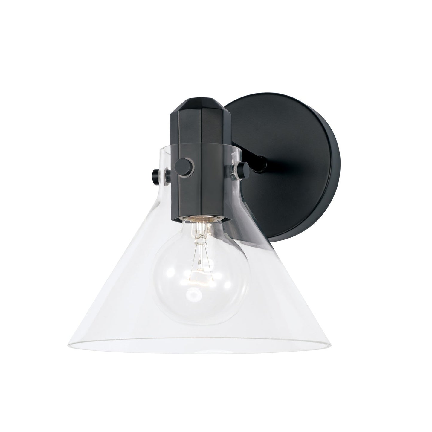 Greer 1-Light Wall Sconce In Matte Black