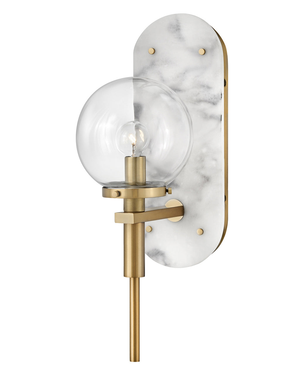Gilda One Light Wall Sconce In Heritage Brass