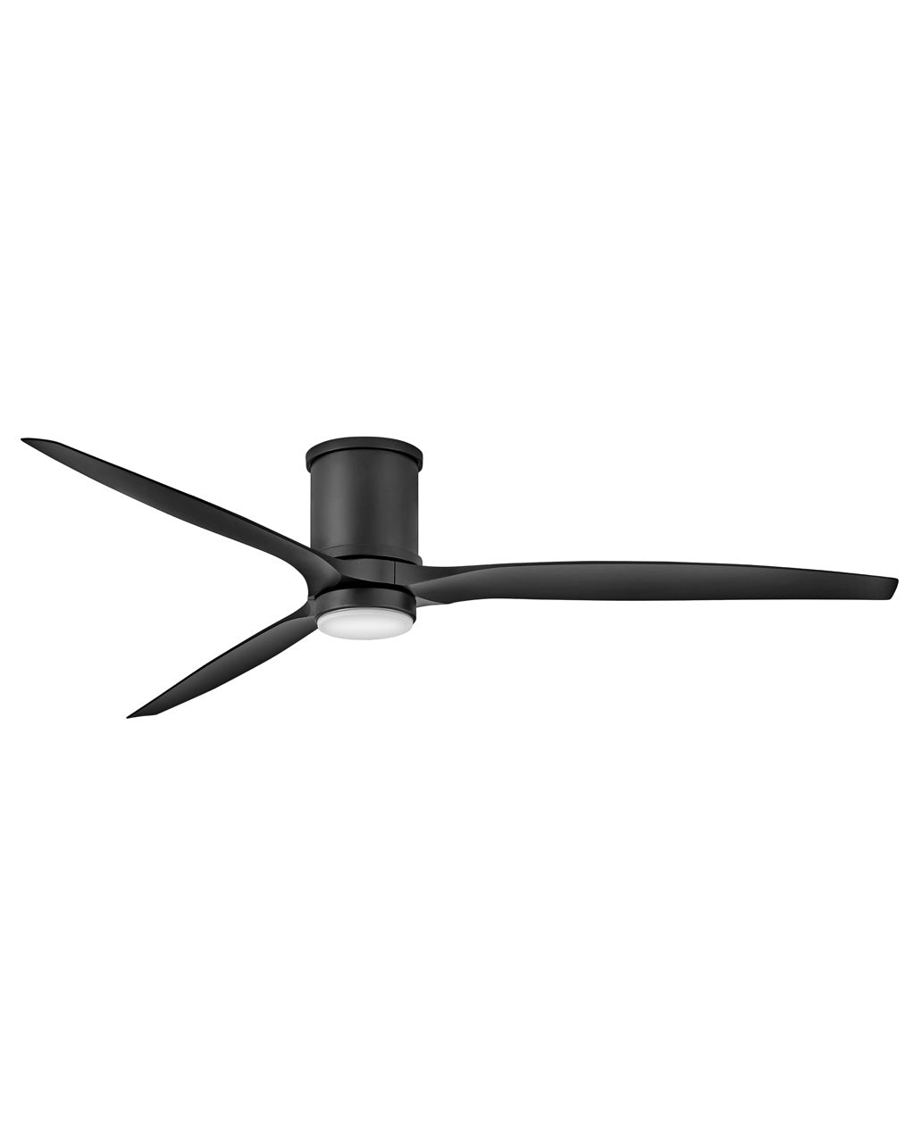 Hover Flush 72" Ceiling Fan In Matte Black
