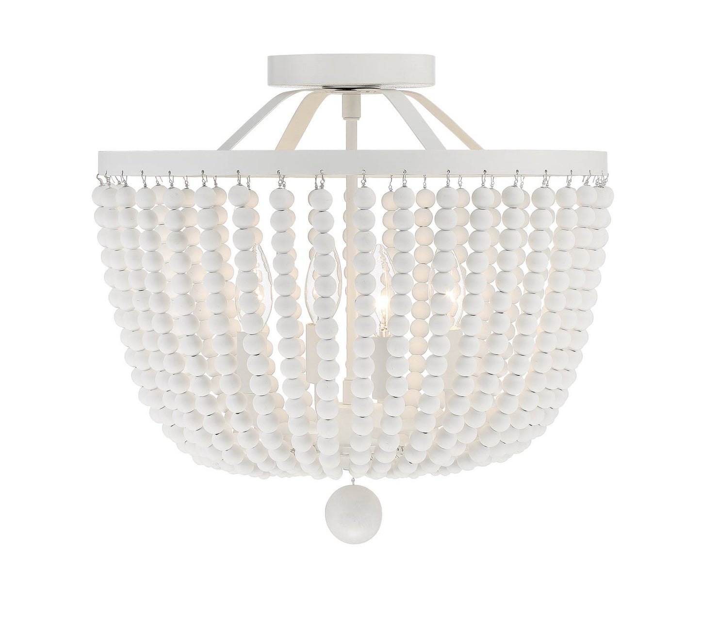 Rylee 4-Light Ceiling Mount In Matte White