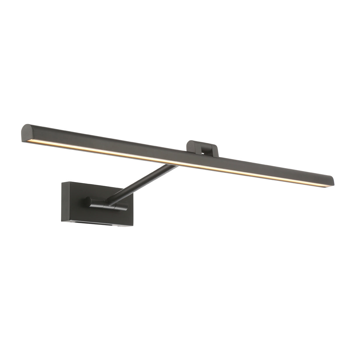 Reed LED Swing Arm Wall Lamp In Black