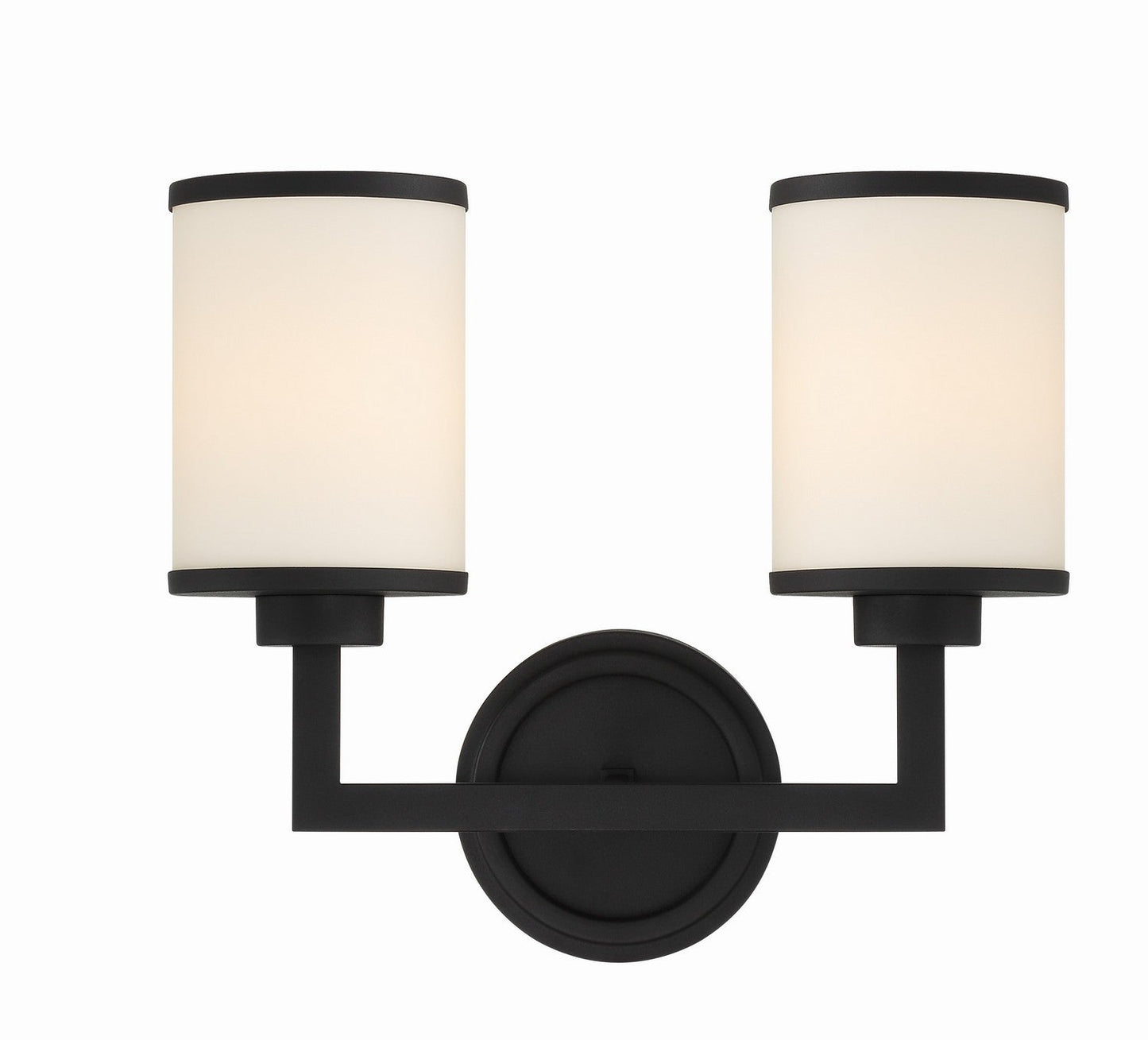 Bryant 2-Light Wall Mount In Black Forged