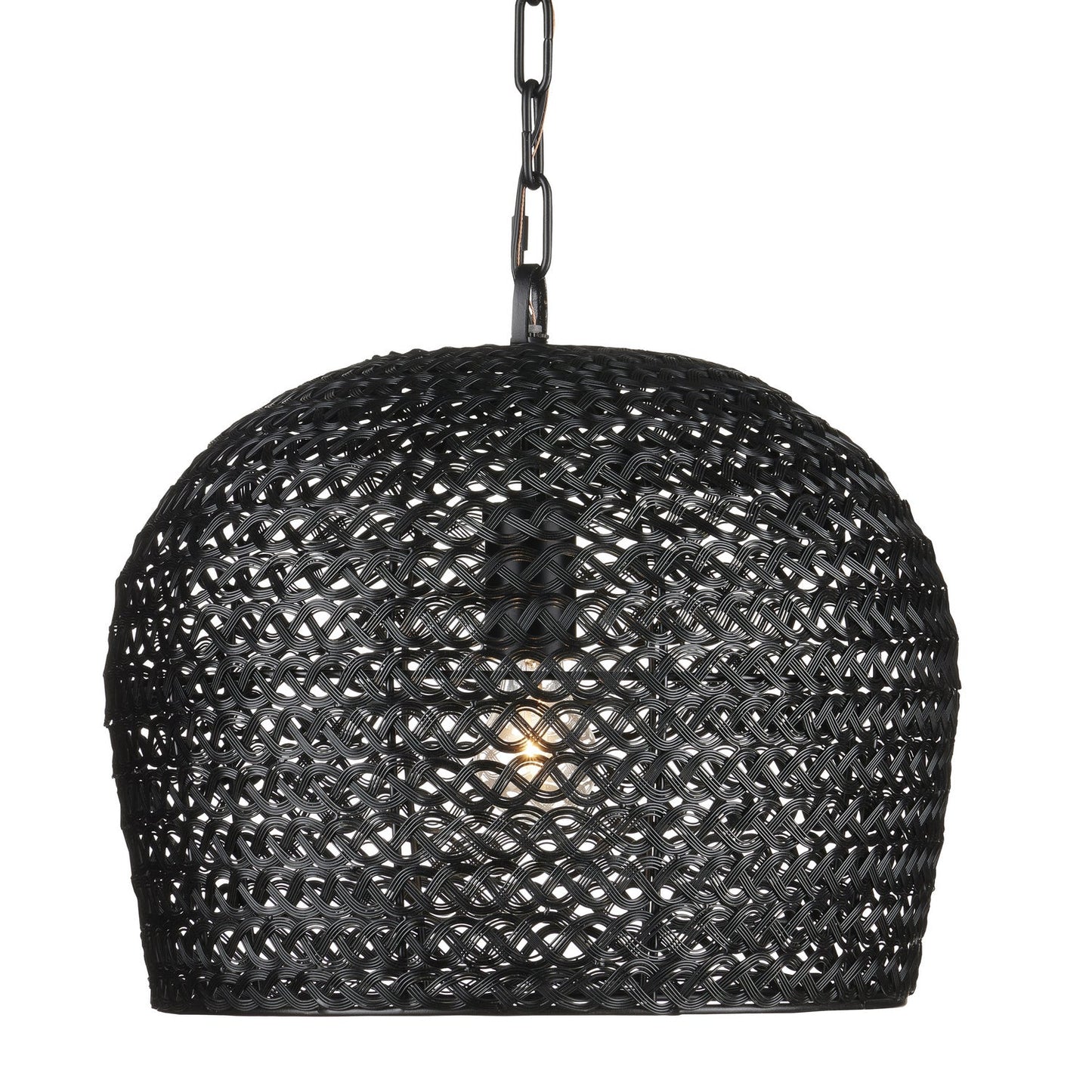 Piero 1-Light Pendant In Satin Black