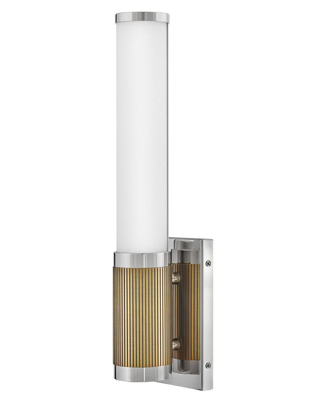 Zevi LED Vanity Fixture In Polished Nickel