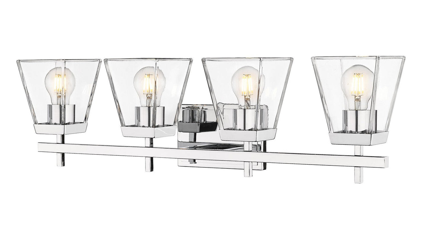 Z-LIte Lauren Four Light Vanity In Chrome