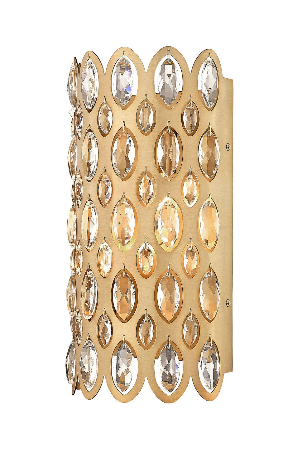 Z-LIte Dealey Two Light Wall Sconce In Heirloom Brass