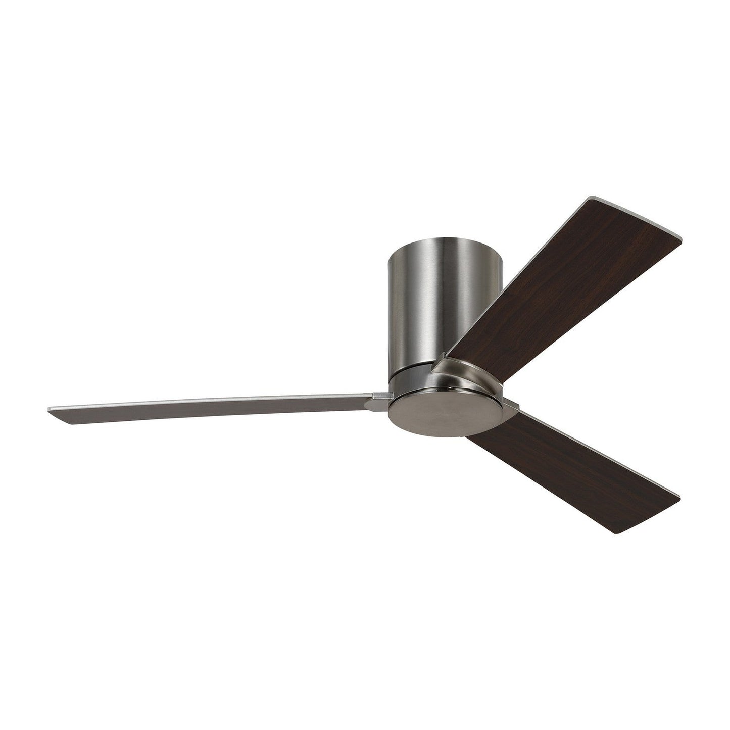 Rozzen Hugger 44" Ceiling Fan In Brushed Steel