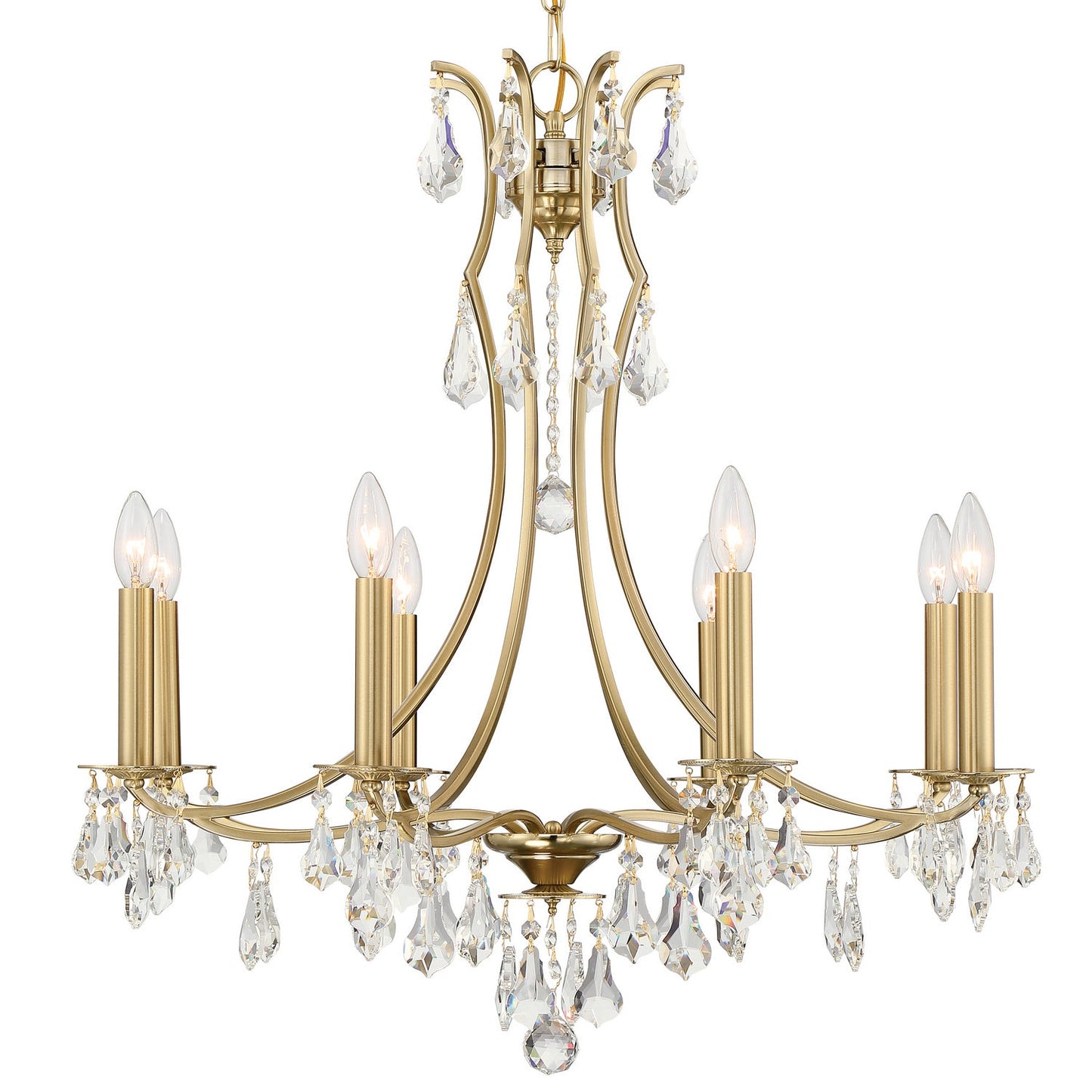 Cedar 8-Light Chandelier In Vibrant Gold