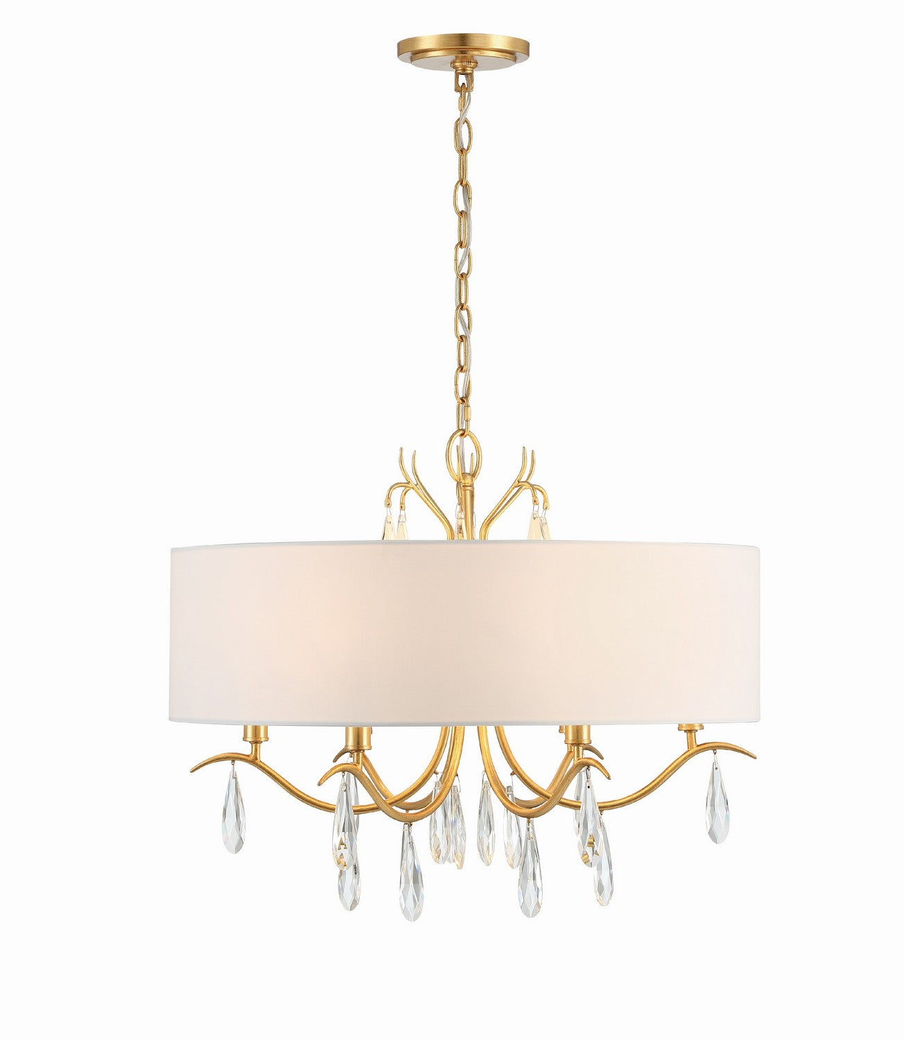 Rollins 6-Light Chandelier In Antique Gold