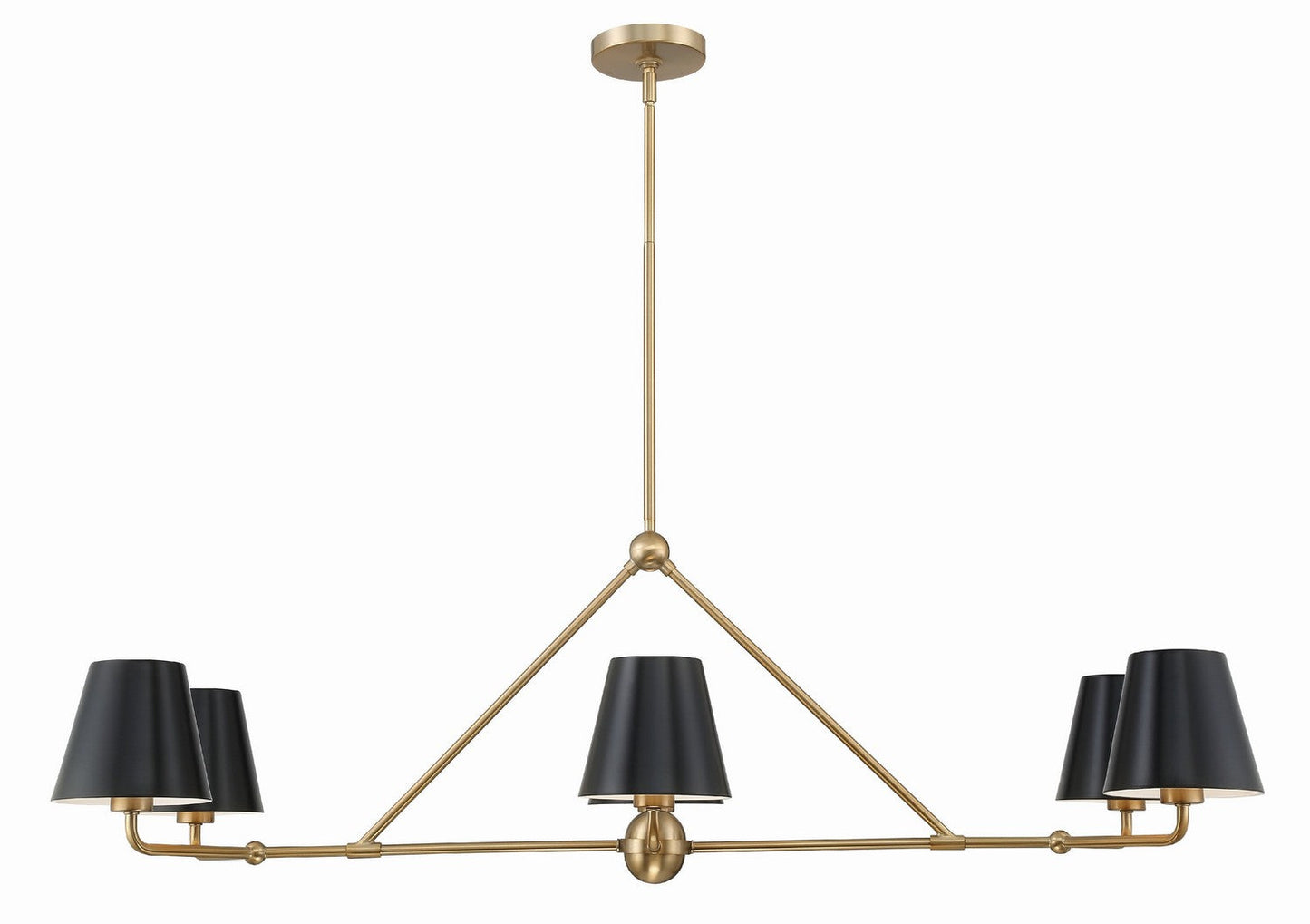 Xavier 6-Light Chandelier In Vibrant Gold