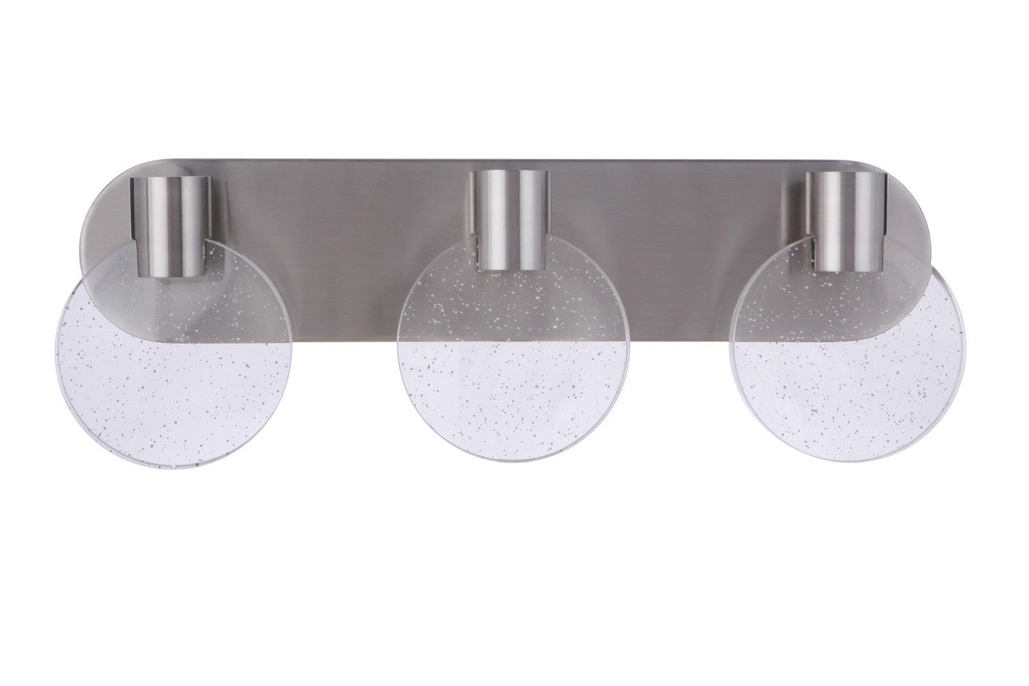 Glisten LED Vanity In Brushed Polished Nickel