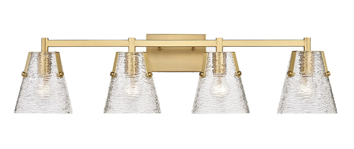 Z-LIte Analia Four Light Vanity In Modern Gold