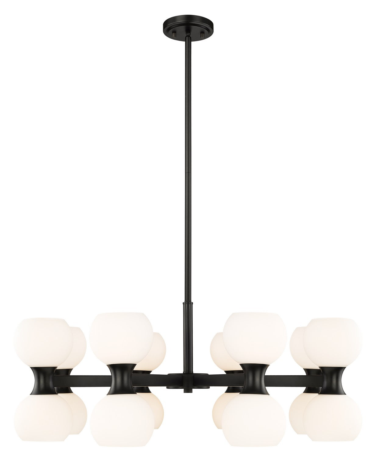 Z-LIte Artemis 16 Light Chandelier In Matte Black
