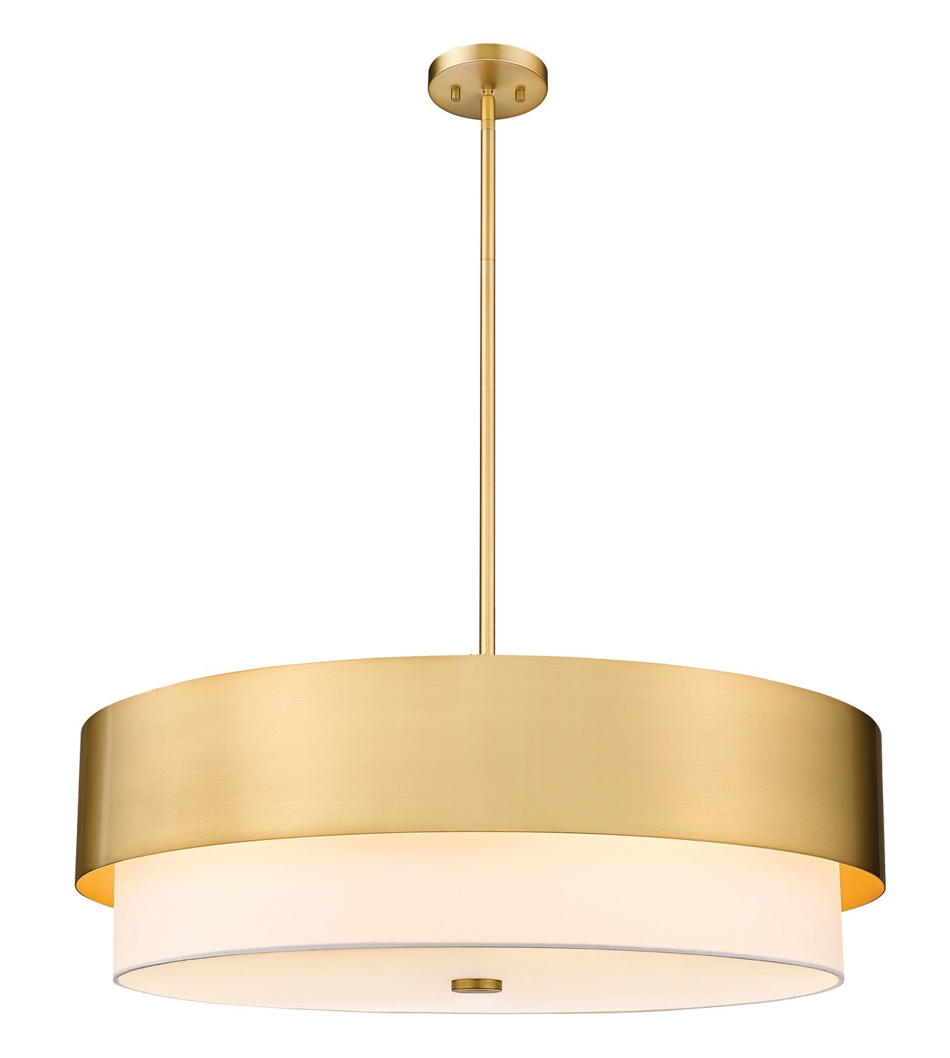 Z-LIte Counterpoint Six Light Chandelier In Modern Gold
