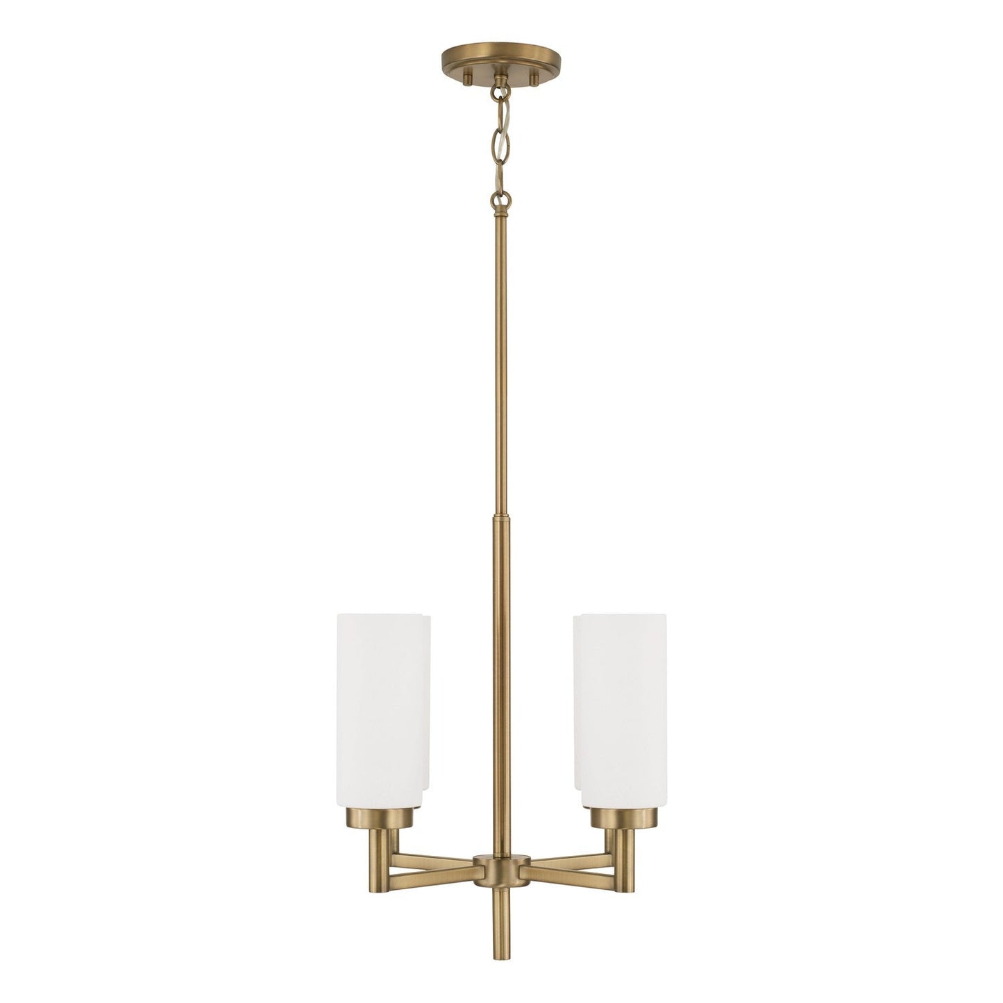Alyssa 4-Light Pendant In Aged Brass