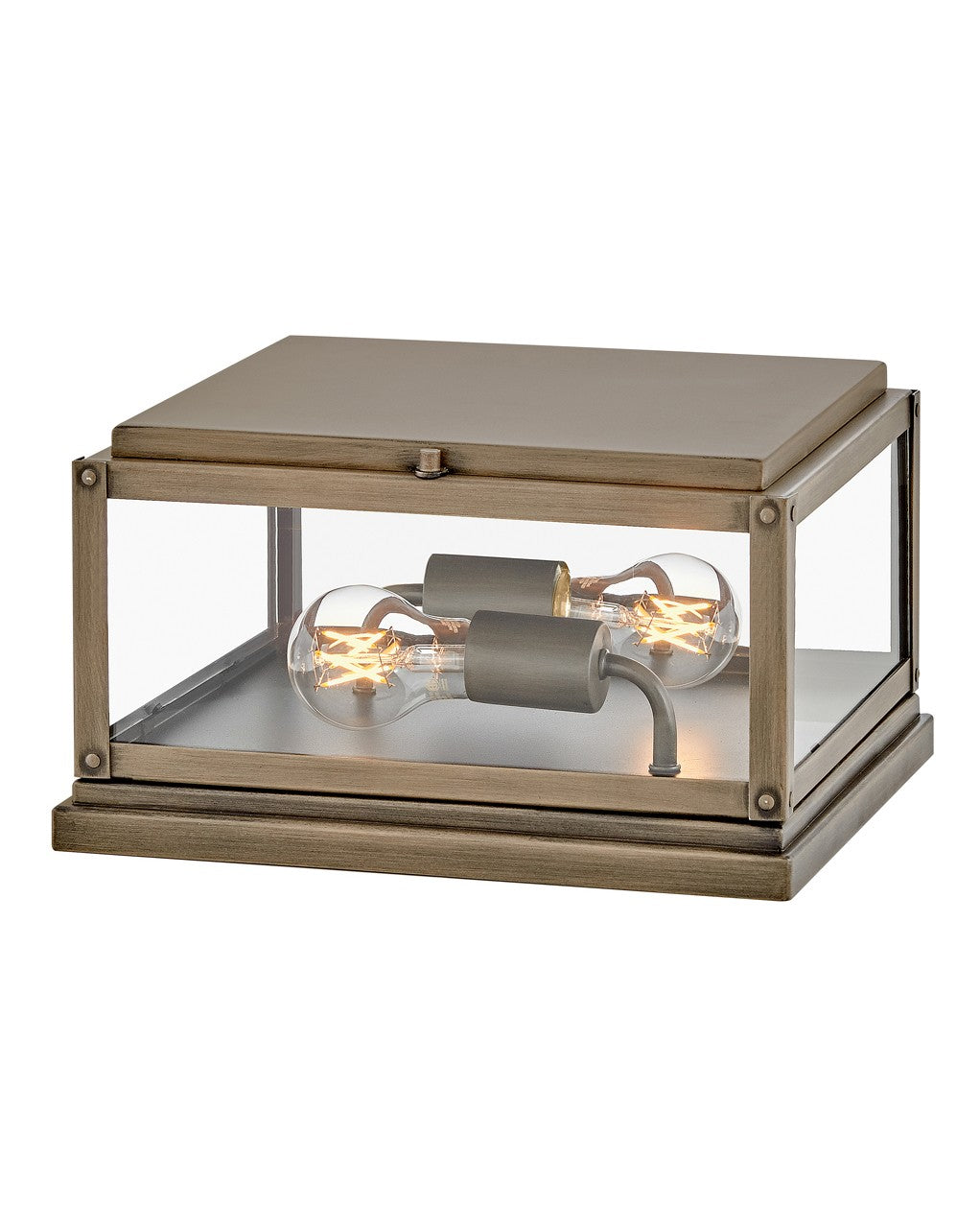 Max LED Pier Mount In Burnished Bronze