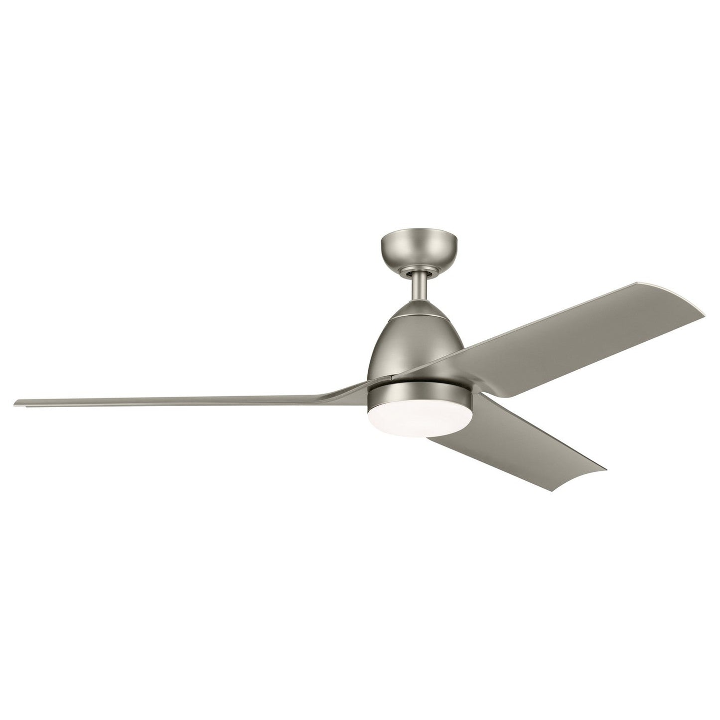 Fit 54" Ceiling Fan In Painted Brushed Nickel