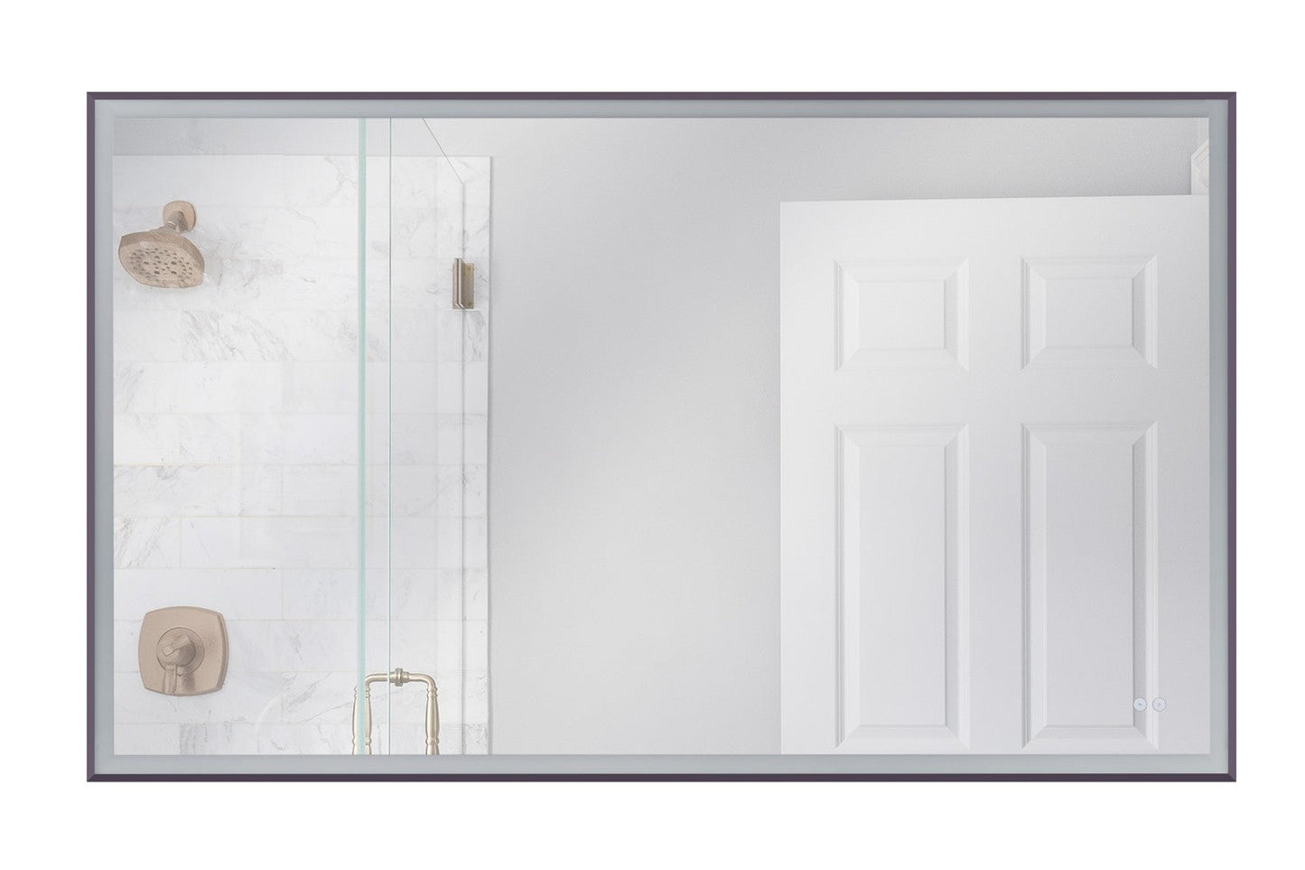 LED Mirror In Flat Black