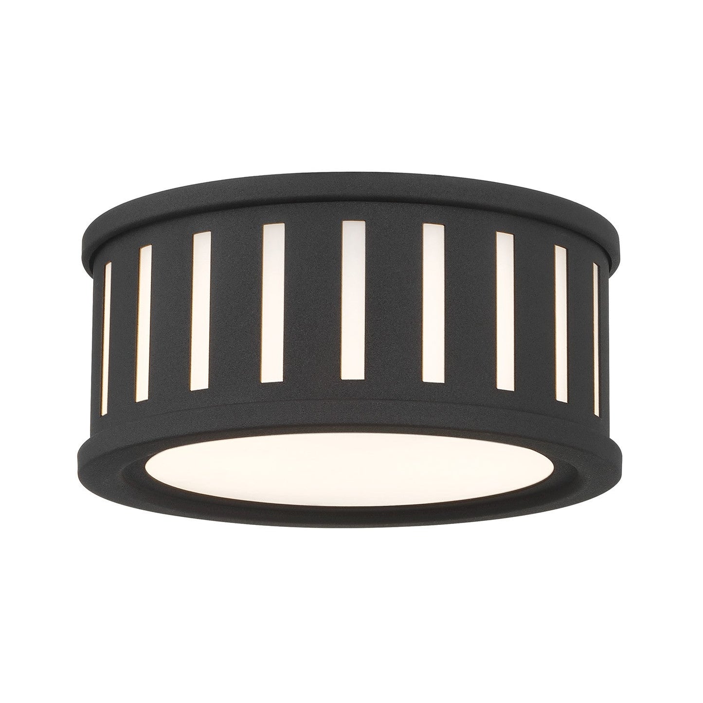 Kendal 2-Light Flush Mount In Black Forged
