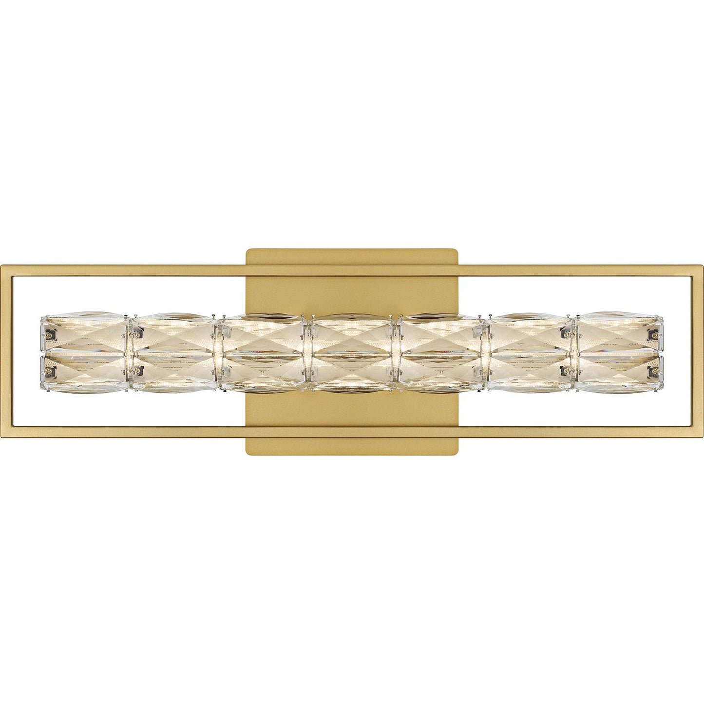 Dazzle LED Bath Light In Soft Gold
