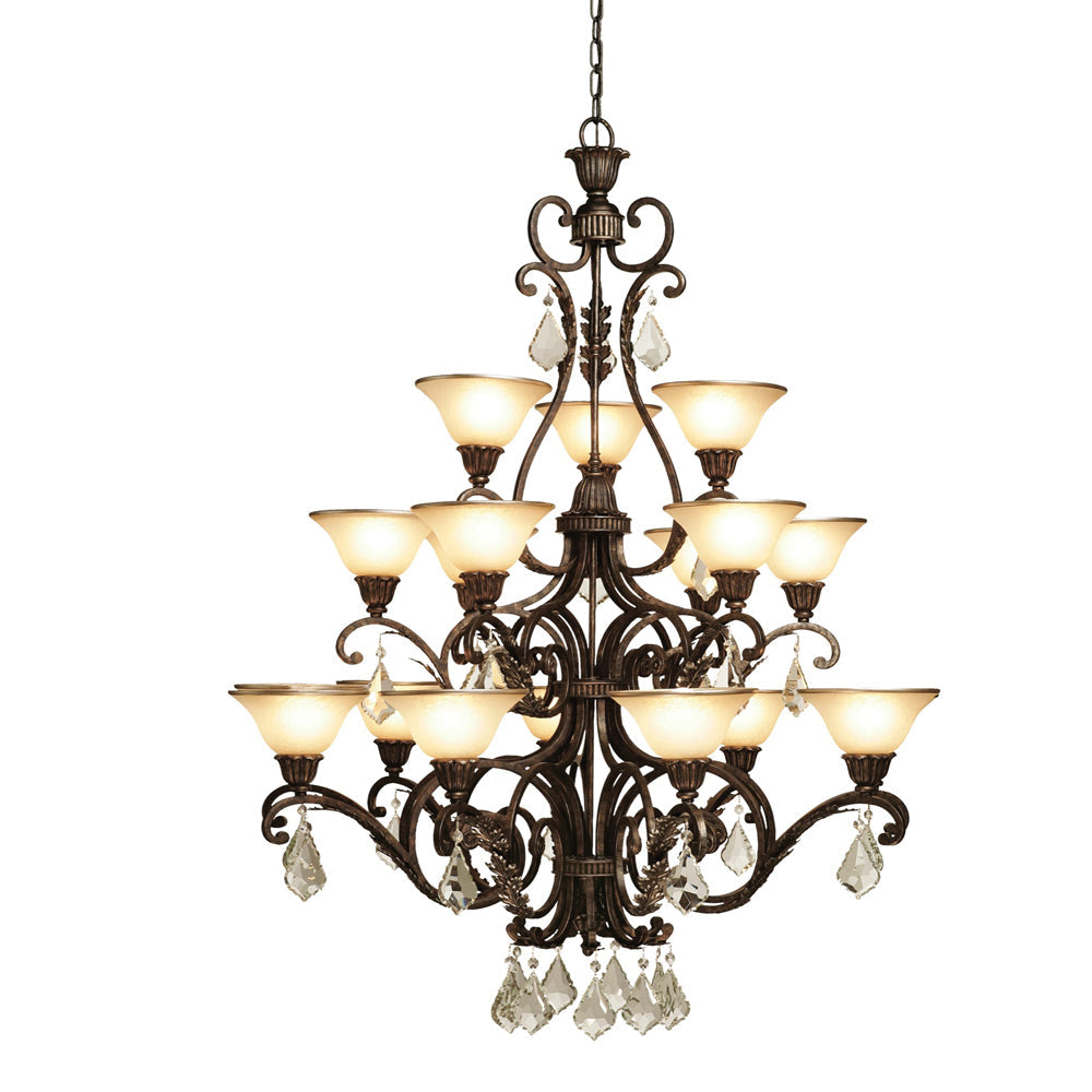 Florence Chandelier In Multi Tone Bronze