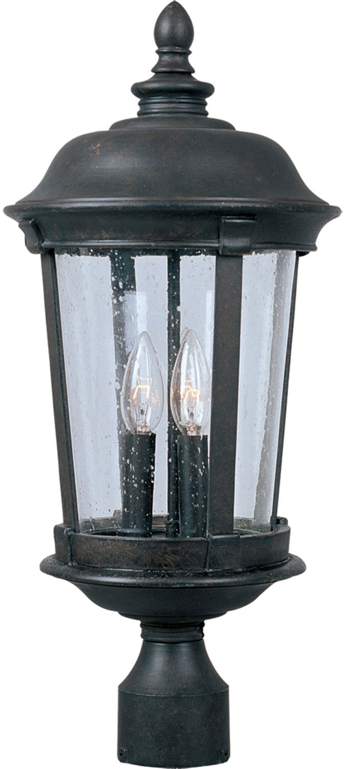 Maxim Dover Cast 3-Light Outdoor Pole/Post Lantern In Bronze