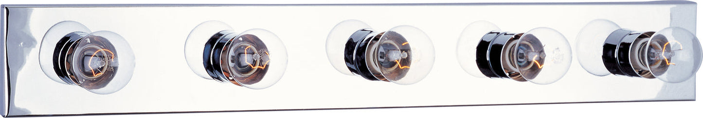 Maxim Essentials 5-Light Bath Vanity In Polished Chrome
