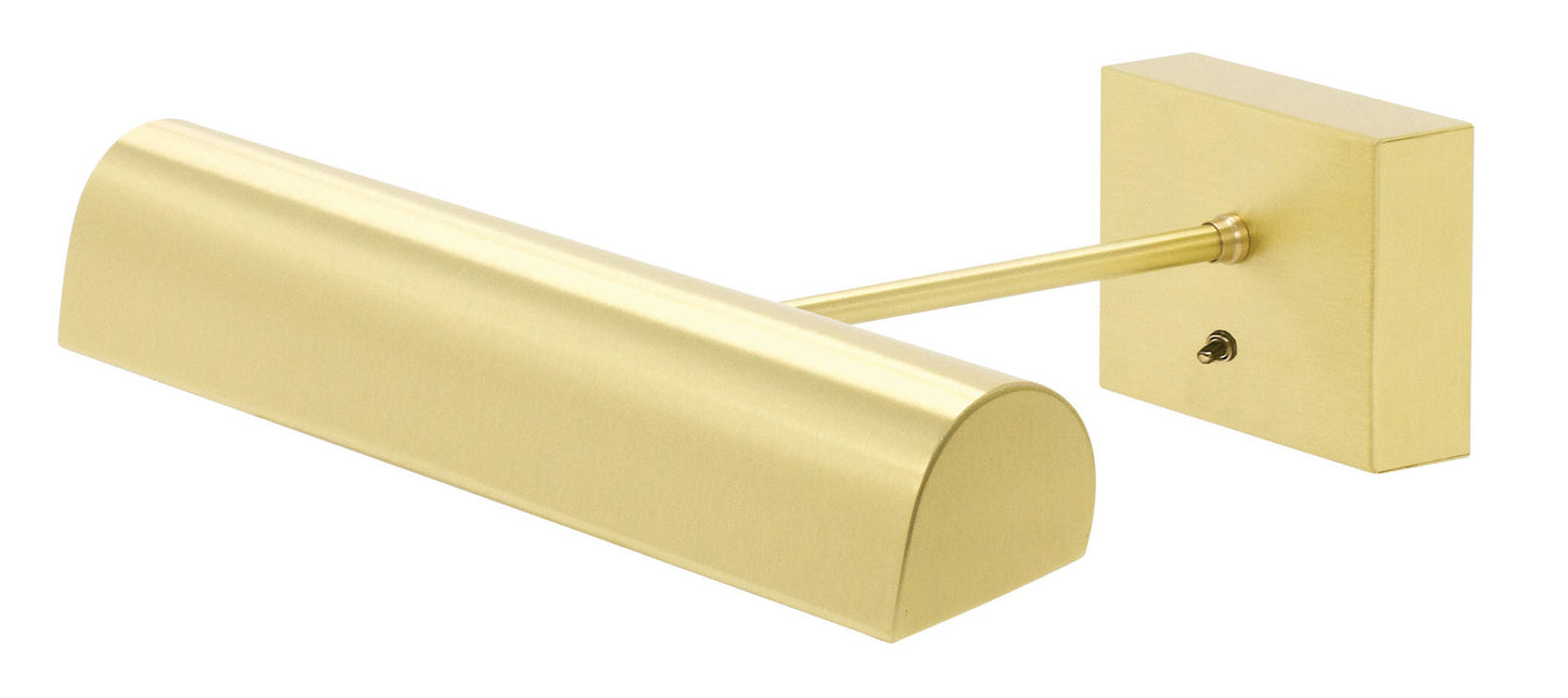 Battery Operated Classic LED 14" Picture Light In Satin Brass
