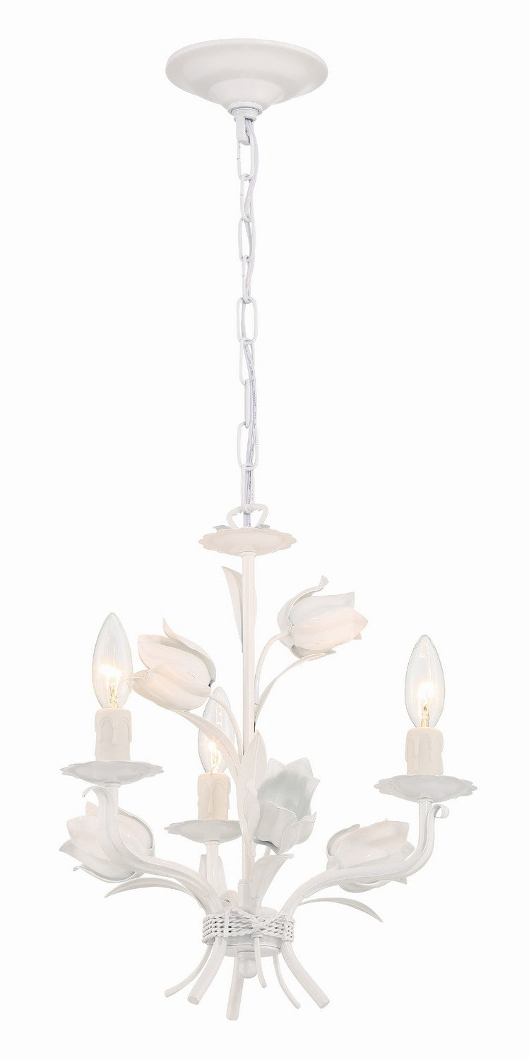 Southport 3-Light Mini Chandelier In Wet White