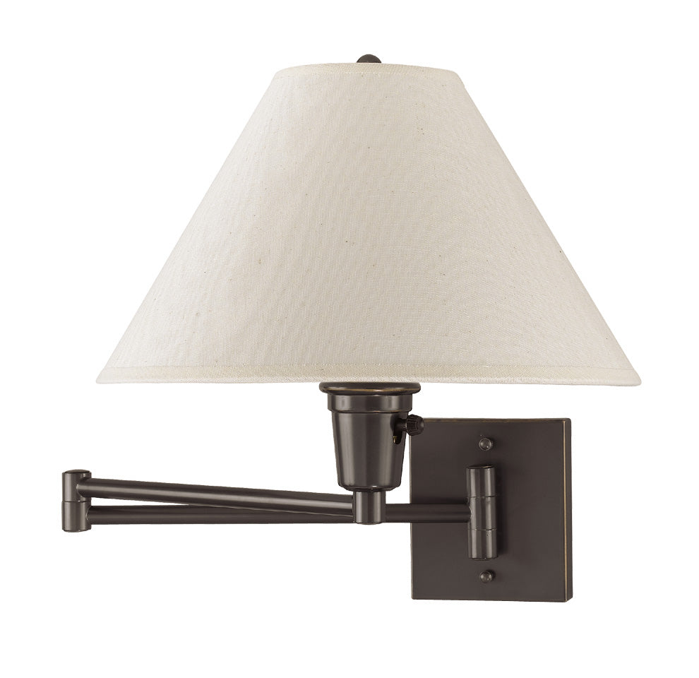 Swing Arm 1-Light Wall Lamp In Dark Bronze