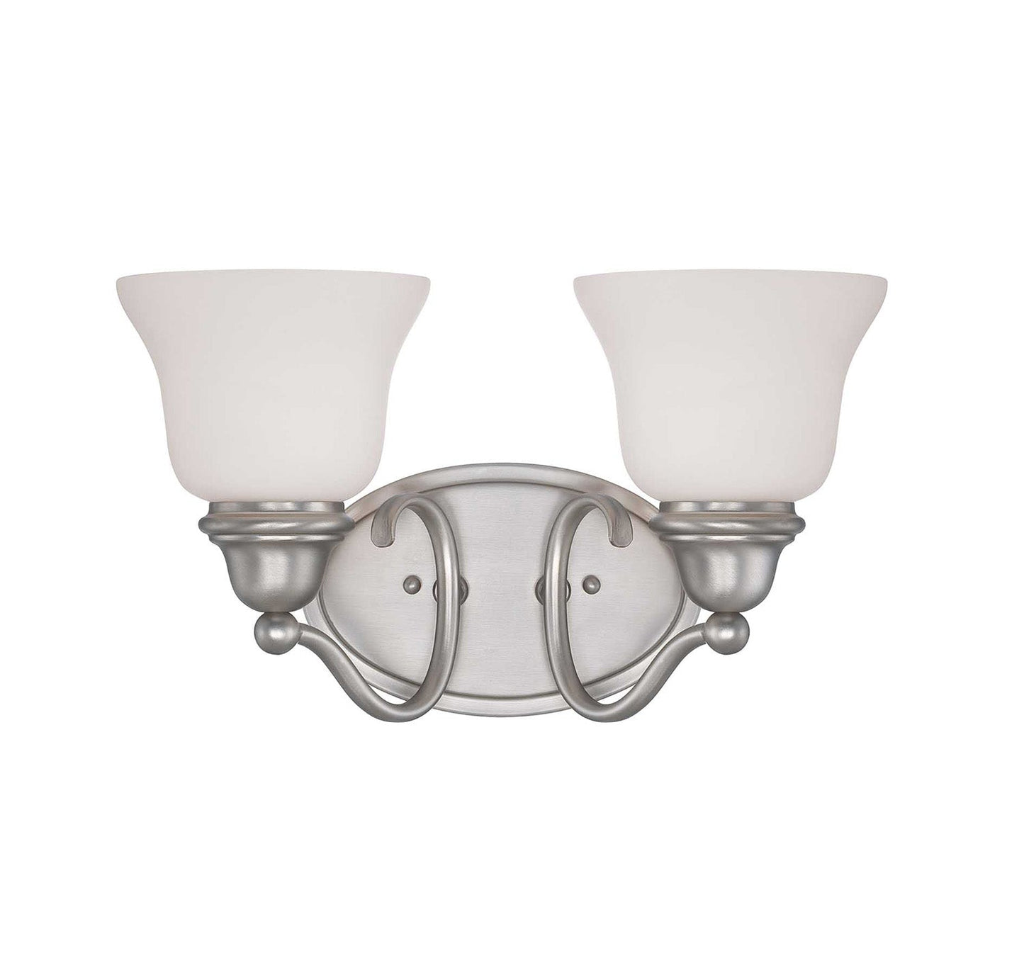 Yates 2-Light Bath Vanity In Pewter