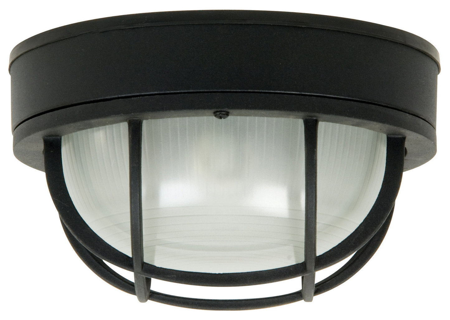 Bulkheads 1-Light Flushmount In Textured Matte Black