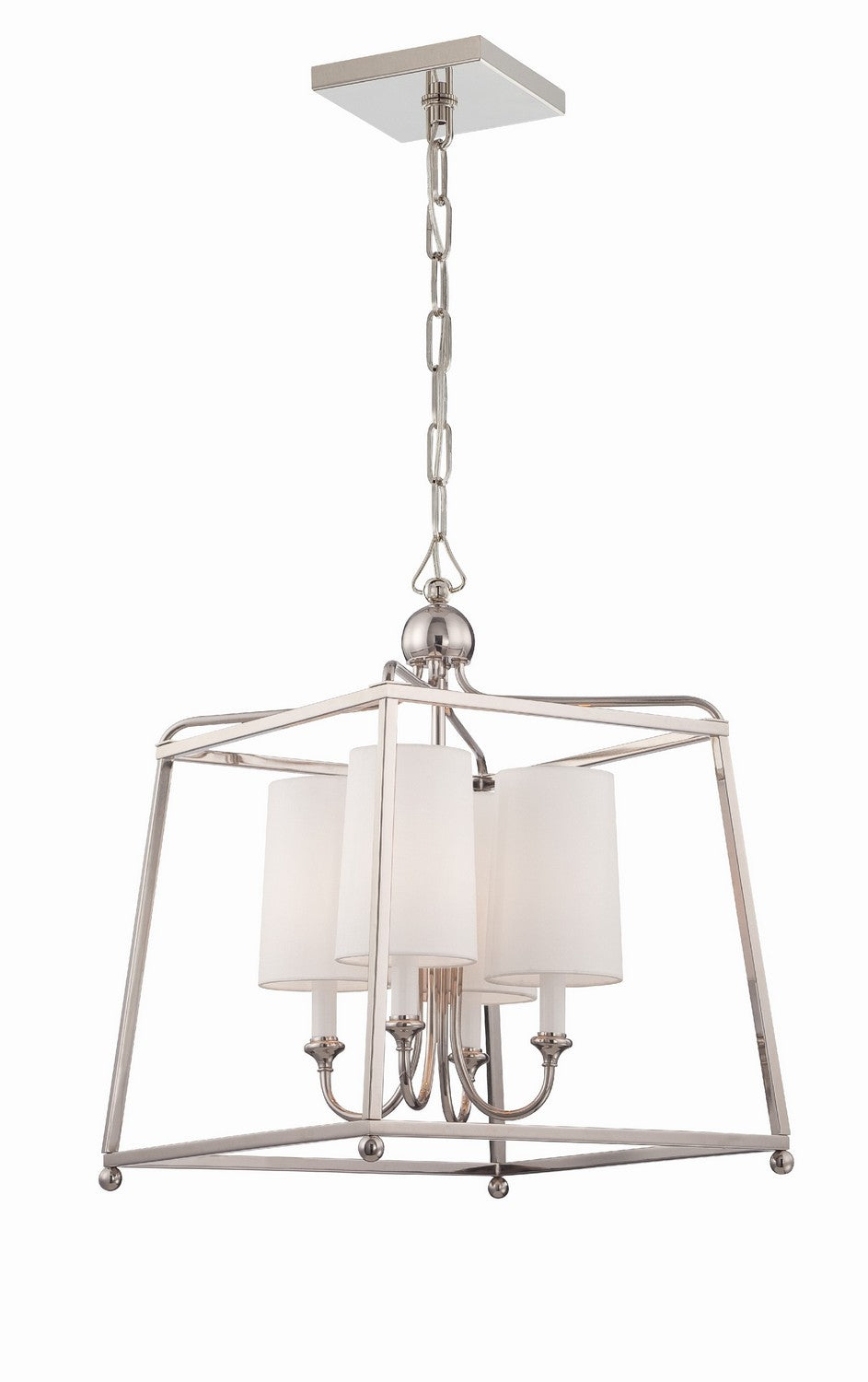 Sylvan 4-Light Chandelier In Polished Nickel